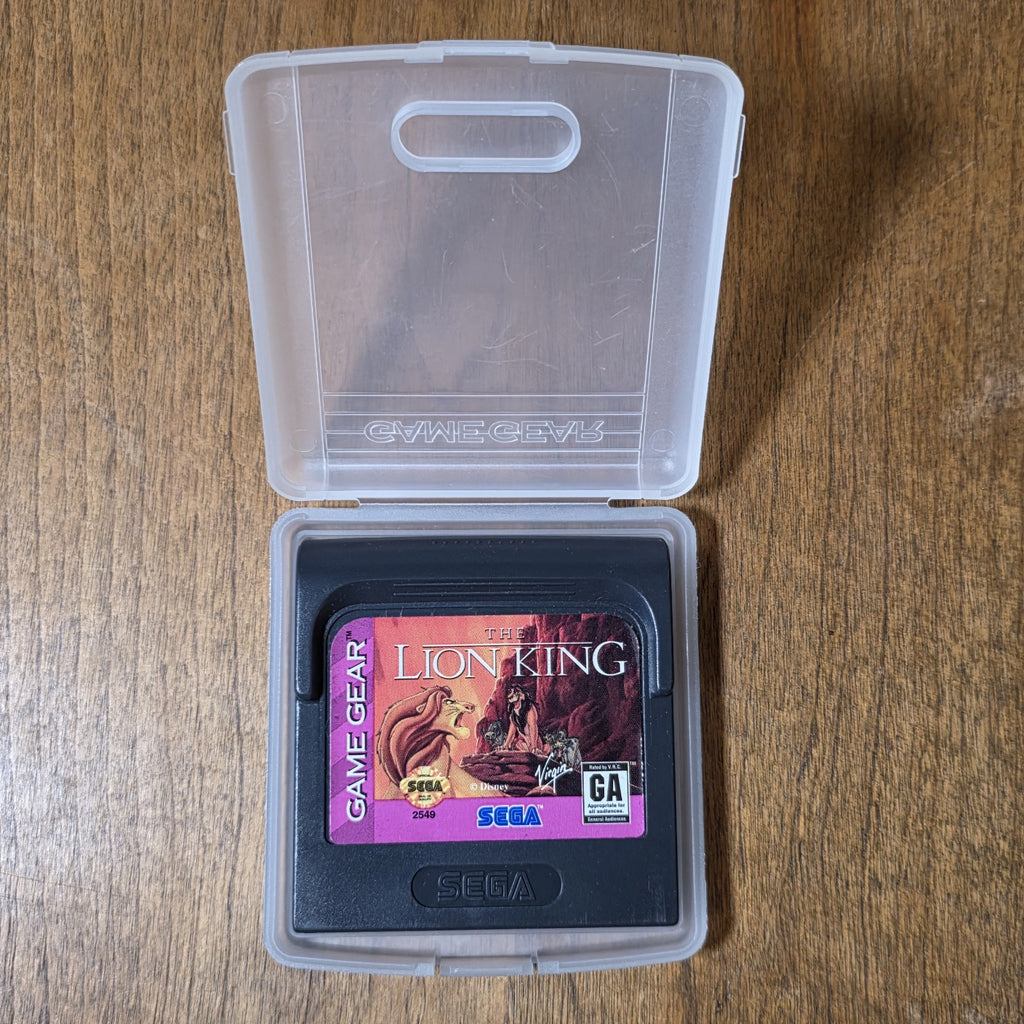 The Lion King 1995 Sega Game Gear Virgin Games Platformer Disney Cartridge Only