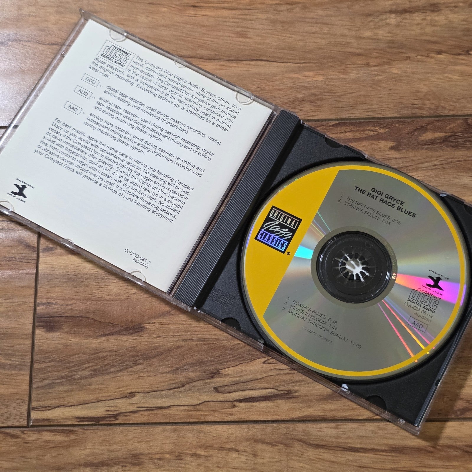 Gigi Gryce - Rat Race Blues CD Album 1991 Jazz Rare HTF