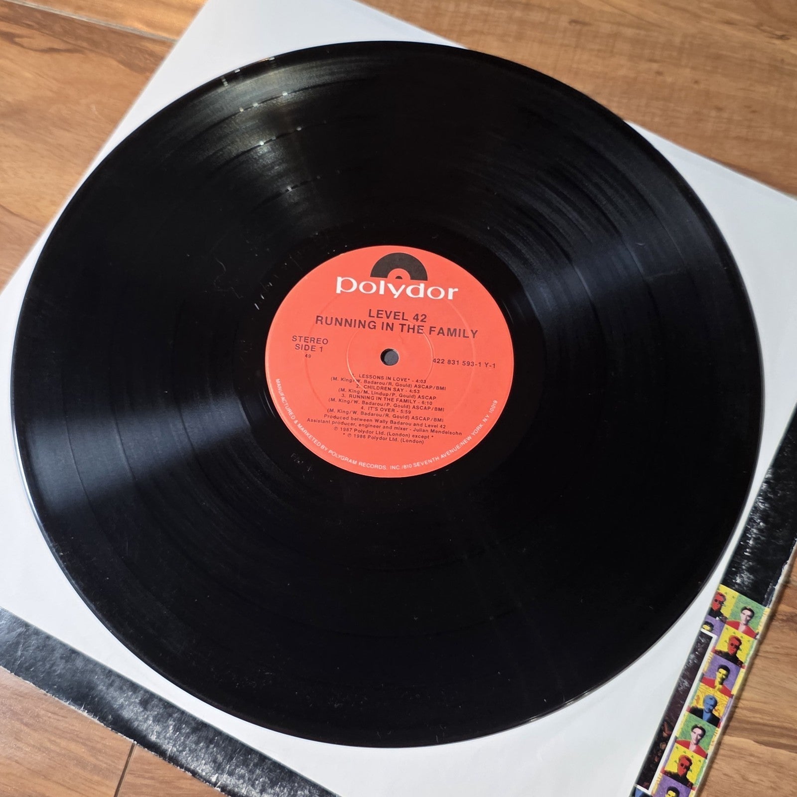 Level 42 - Running In The Family Album 1987 Pop Rock Vinyl LP 12" VG / VG+