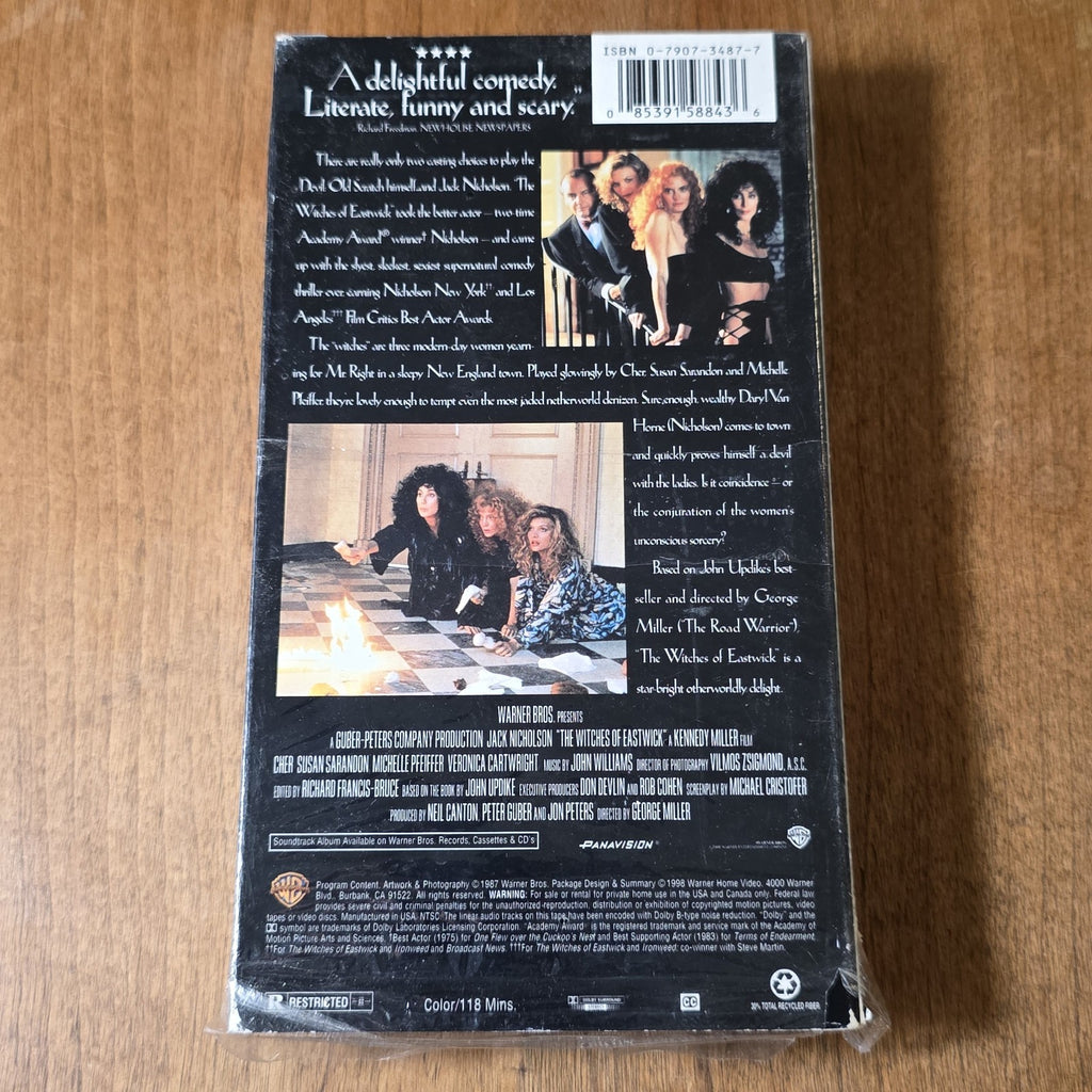 The Witches of Eastwick VHS 1987 Comedy Horror Cher