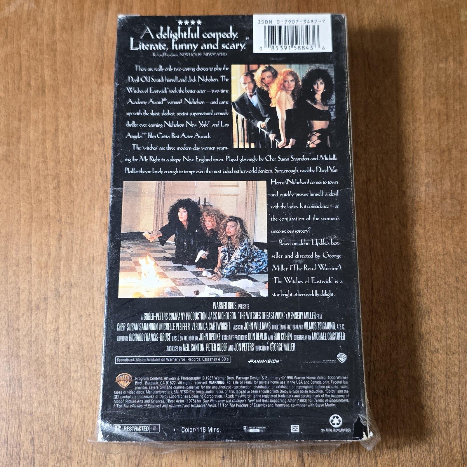 The Witches of Eastwick VHS 1987 Comedy Horror Cher