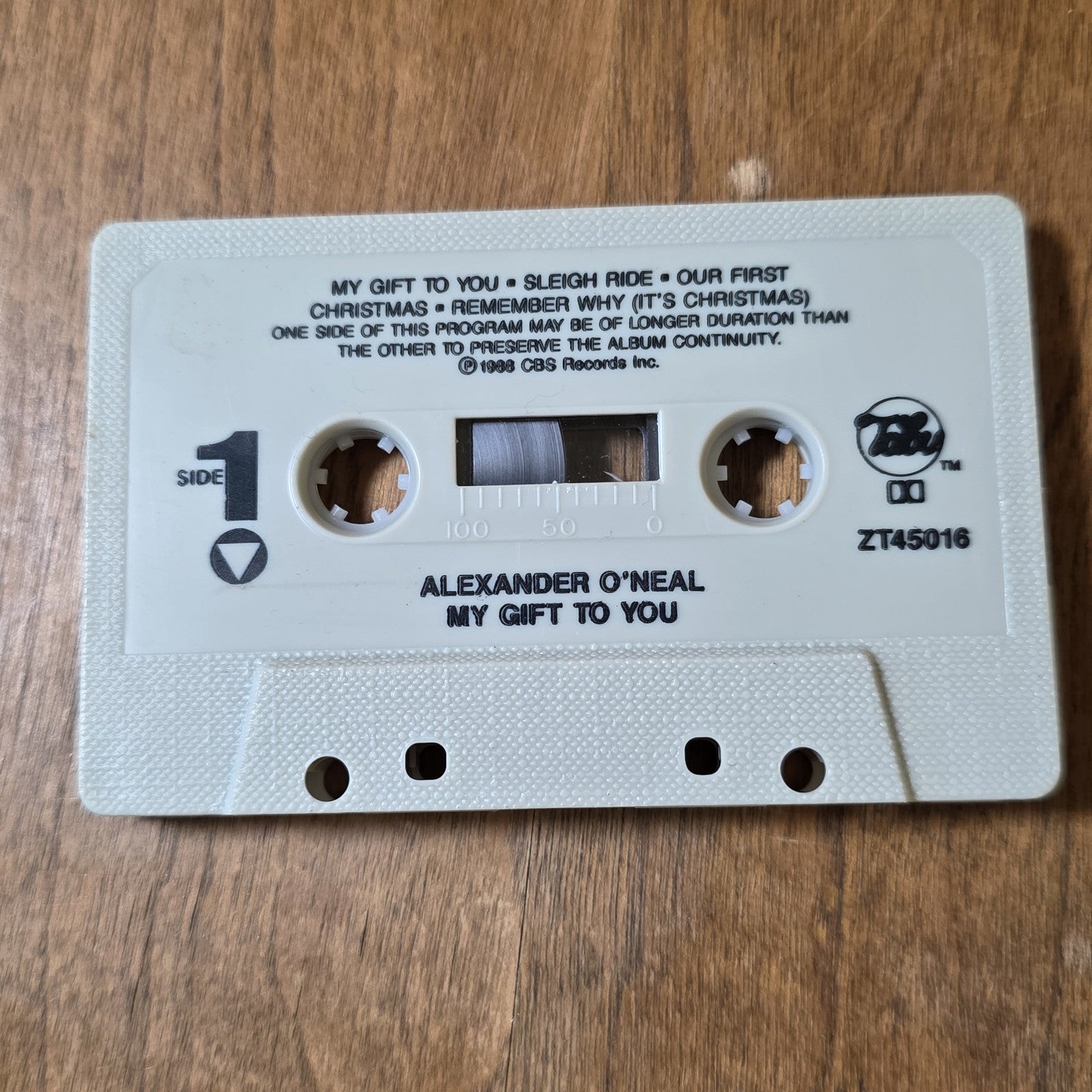 Alexander O'Neal - My Gift To You Album 1988 Holiday Soul Cassette Tabu Records