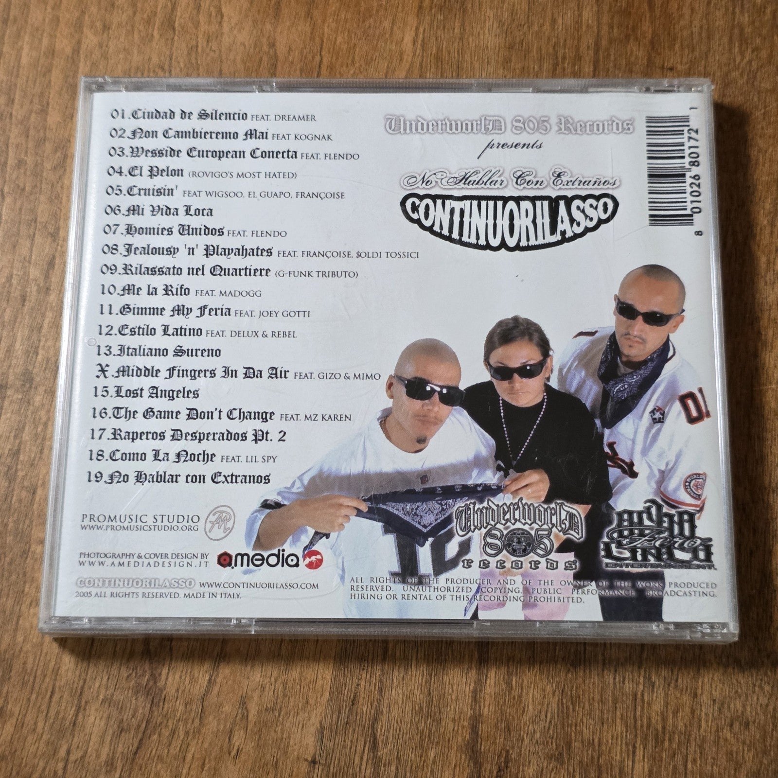 Continuorilasso - No Hablar Con Extraños CD 2004 Chicano Rap HTF Sealed New