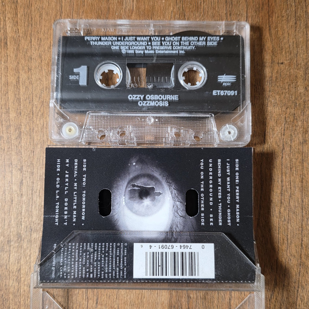 Ozzy Osbourne - Ozzmosis Cassette Album 1995 Heavy Metal Rare HTF