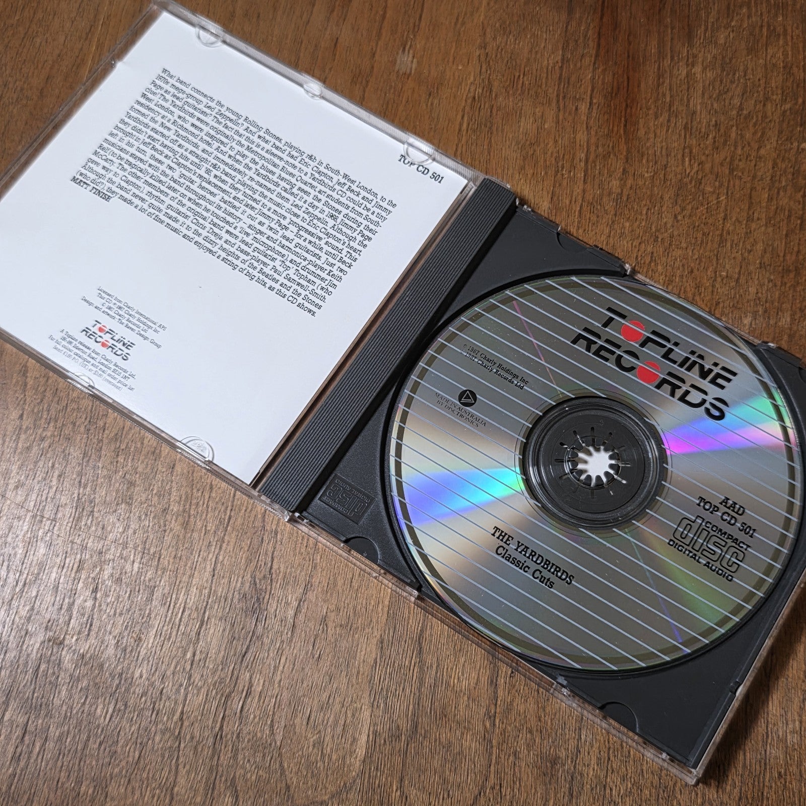 The Yardbirds - Classic Cuts CD Compilation 1987 Classic Rock Australia Import