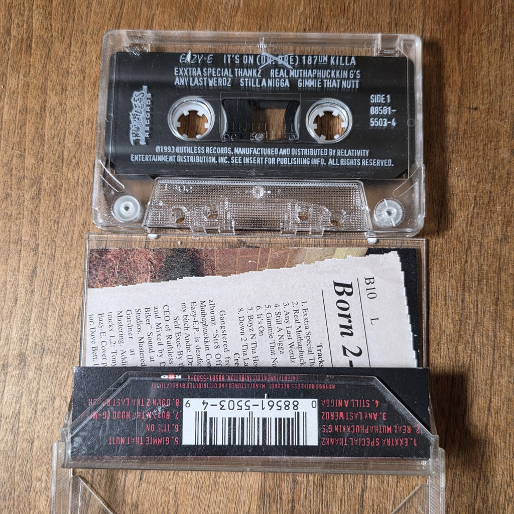Eazy-E - It's On 187um Killa Cassette EP 1993 Hip Hop Rare HTF