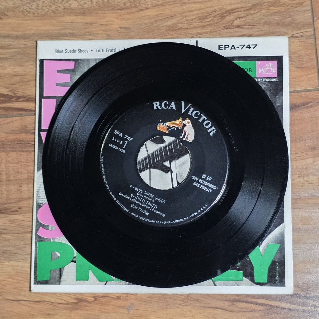 Elvis Presley - Elvis Presley Vinyl EPA-747 7" 45RPM 1956 Rockabilly VG Rare HTF