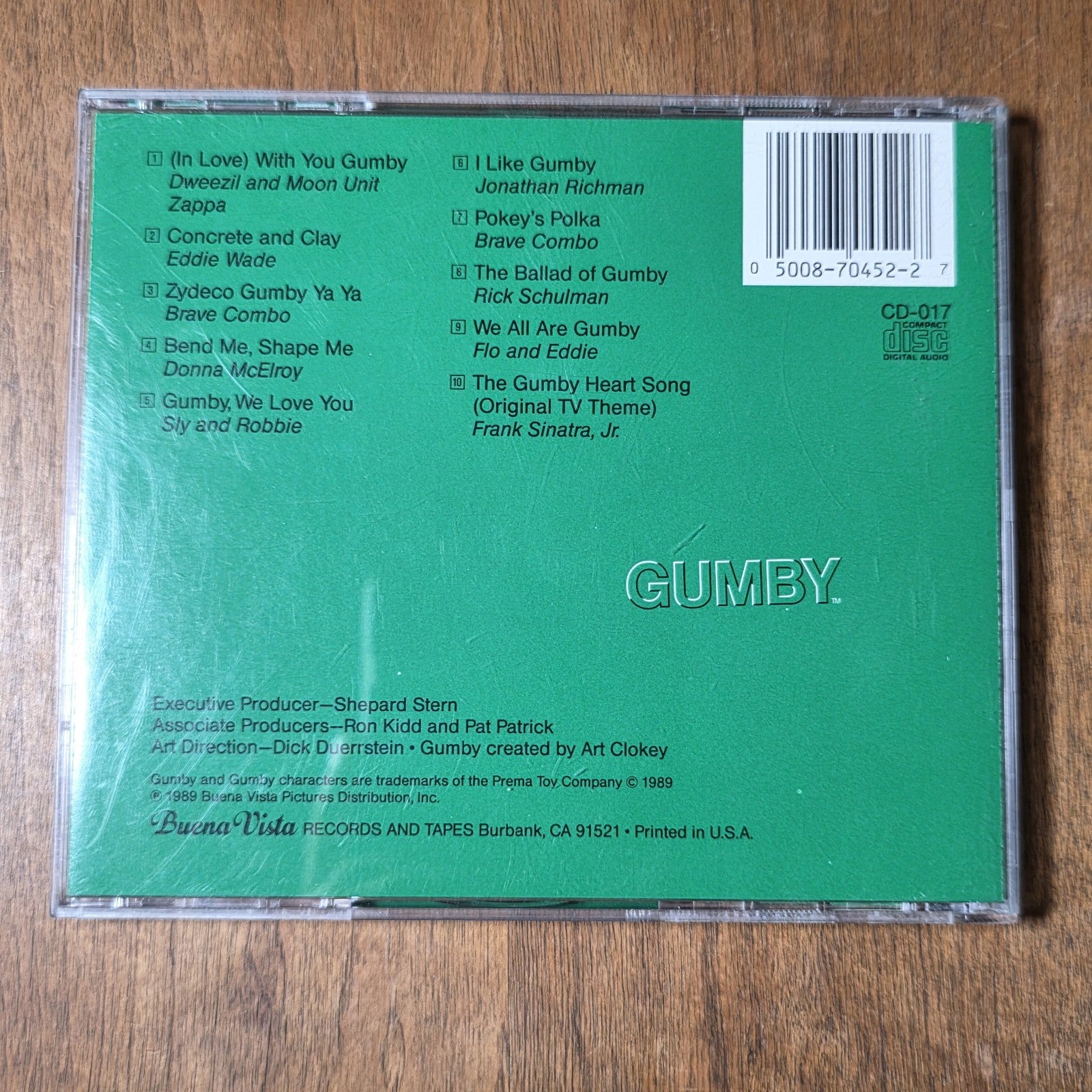 Various Artists - Gumby CD 1989 Buena Vista Soundtrack Zappa Sly & Robbie HTF
