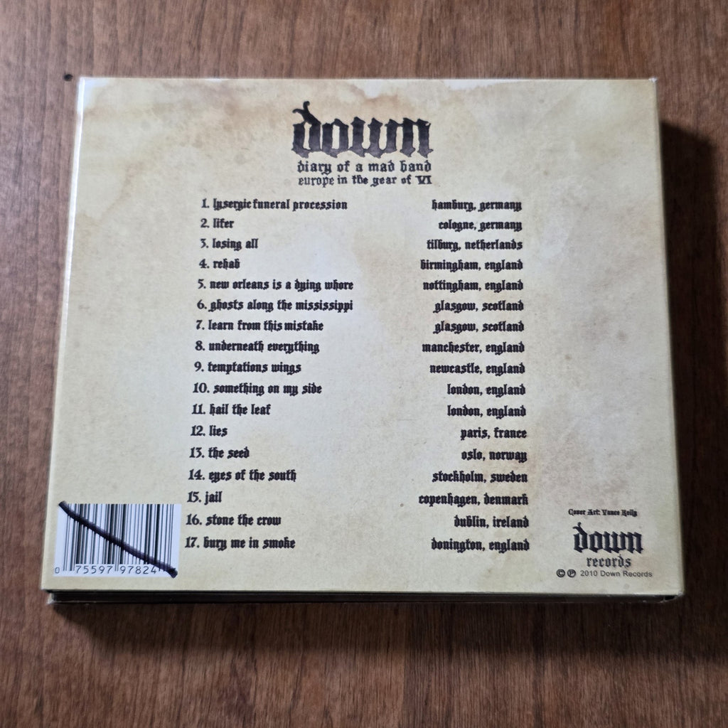 Down - Diary of a Mad Band 2CD DVD Deluxe Live Album 2010 Heavy Metal Rare HTF