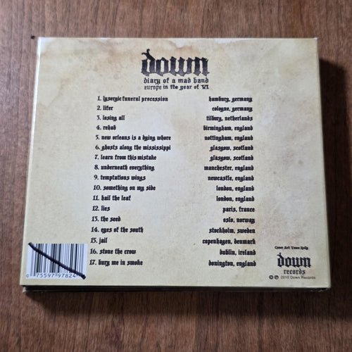 Down - Diary of a Mad Band 2CD DVD Deluxe Live Album 2010 Heavy Metal Rare HTF