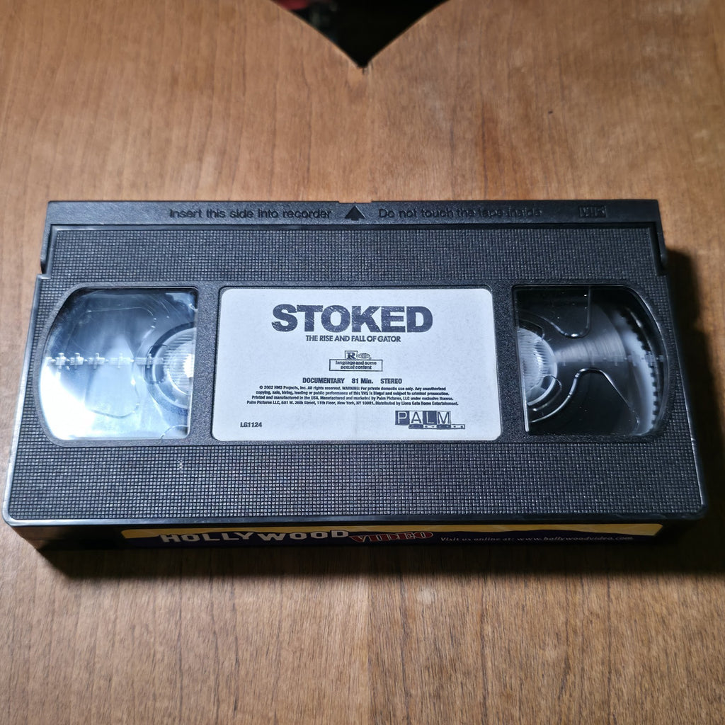Stoked Rise & Fall of Gator VHS 2002 Documentary Skateboard HTF