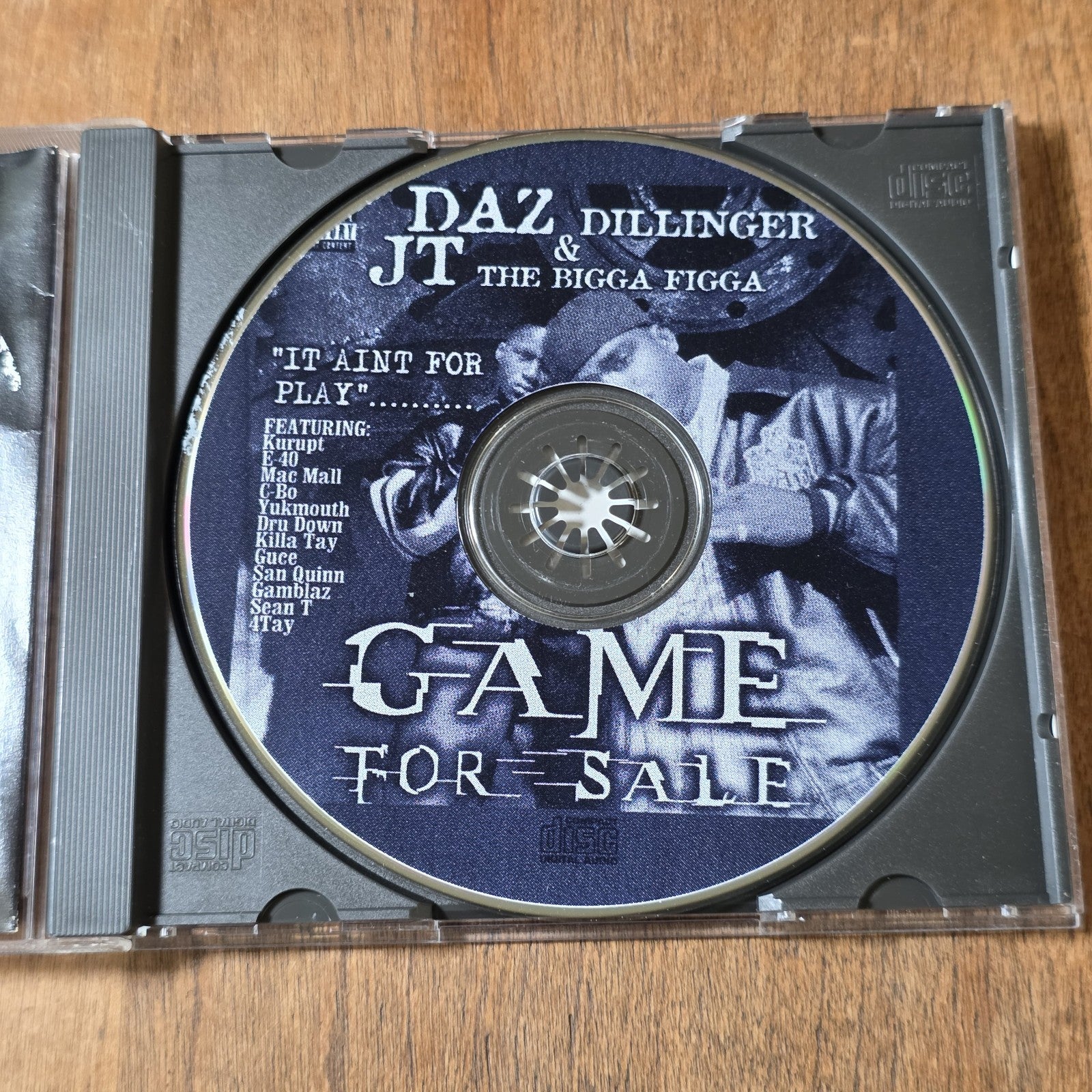 Daz Dillinger & JT the Bigga Figga - Game for Sale CD 2001 Hip Hop HTF READ