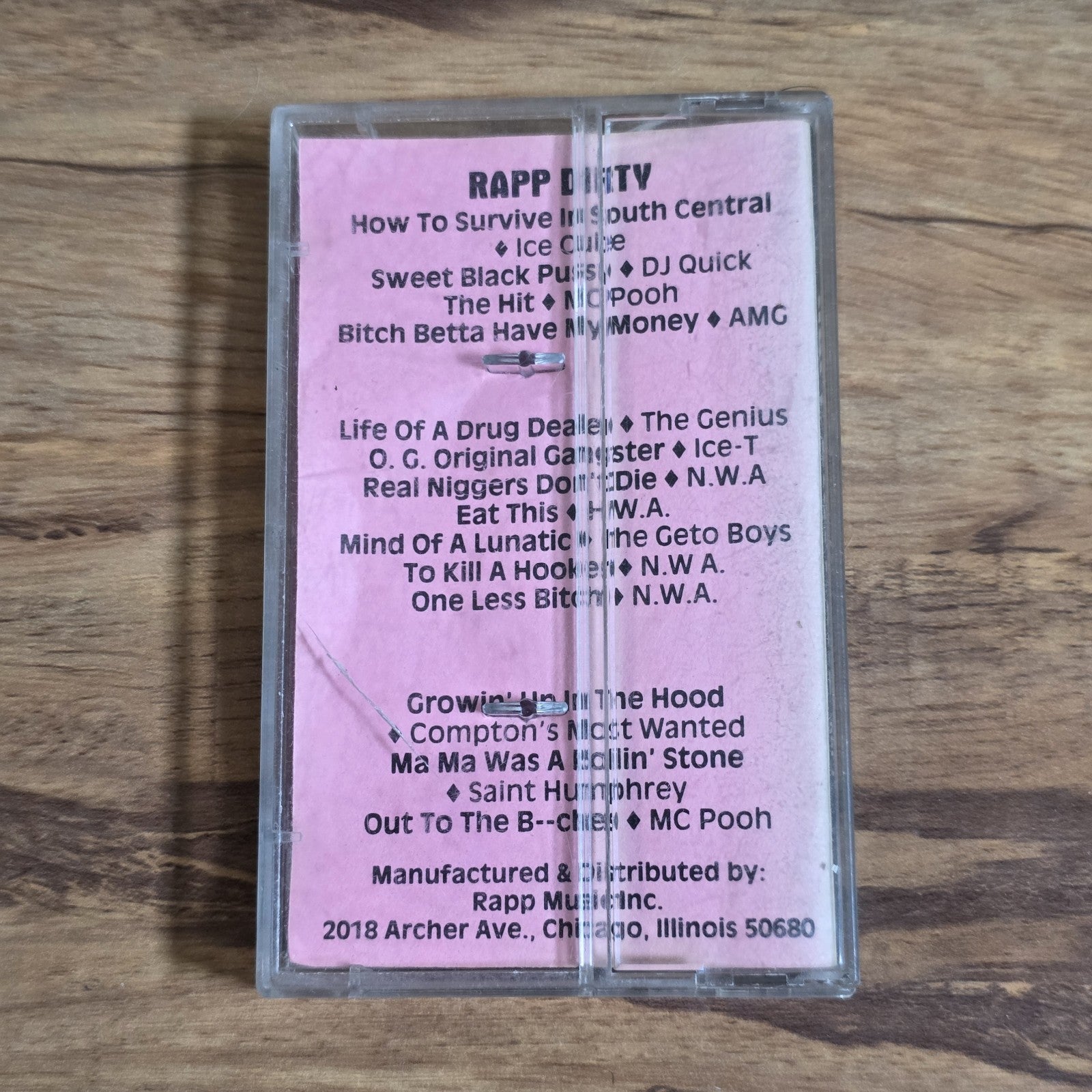 Rapp - Dirty Explicit Vol 1 Cassette Album Hip Hop Rare HTF