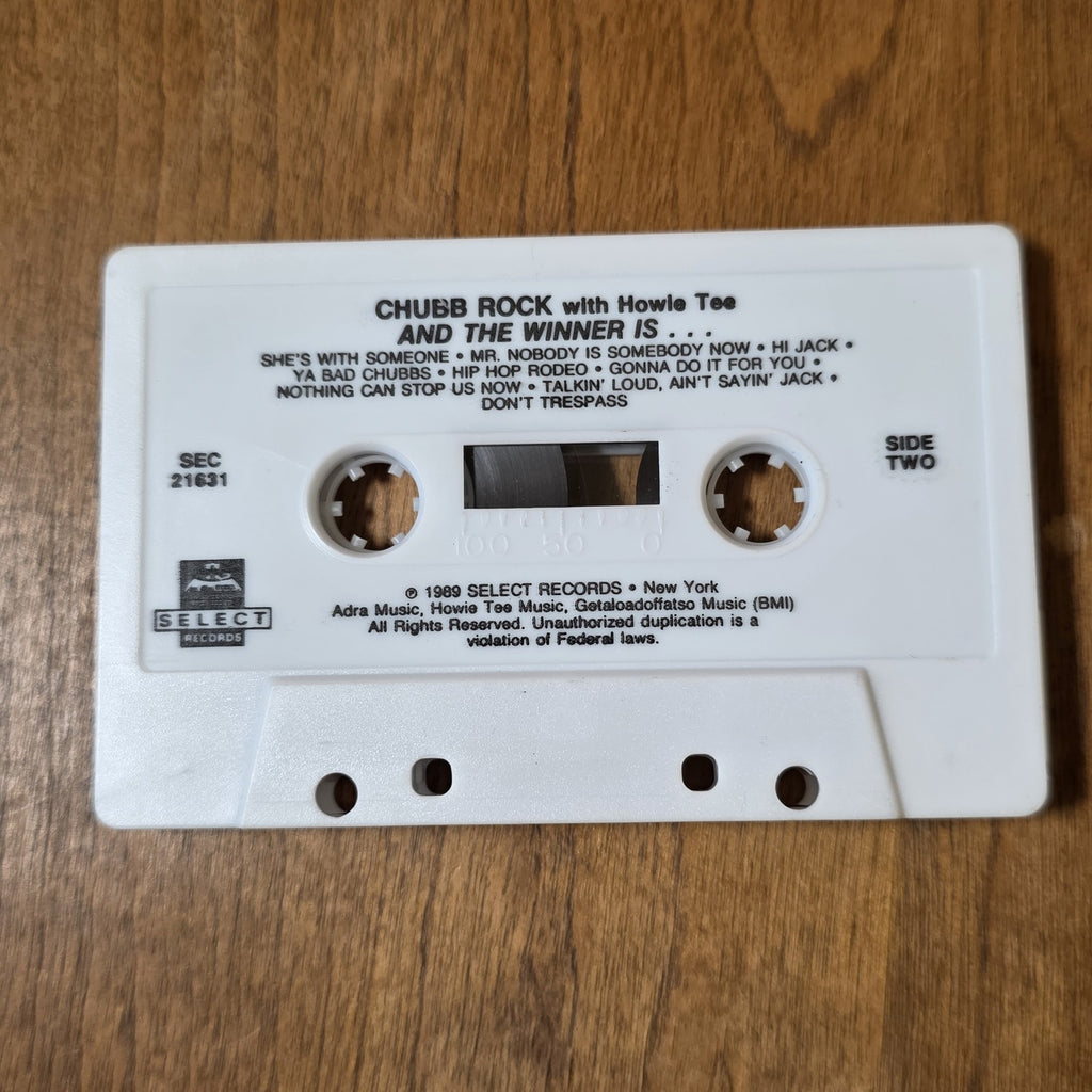 Chubb Rock - And The Winner Is Album 1989 Hip Hop Cassette