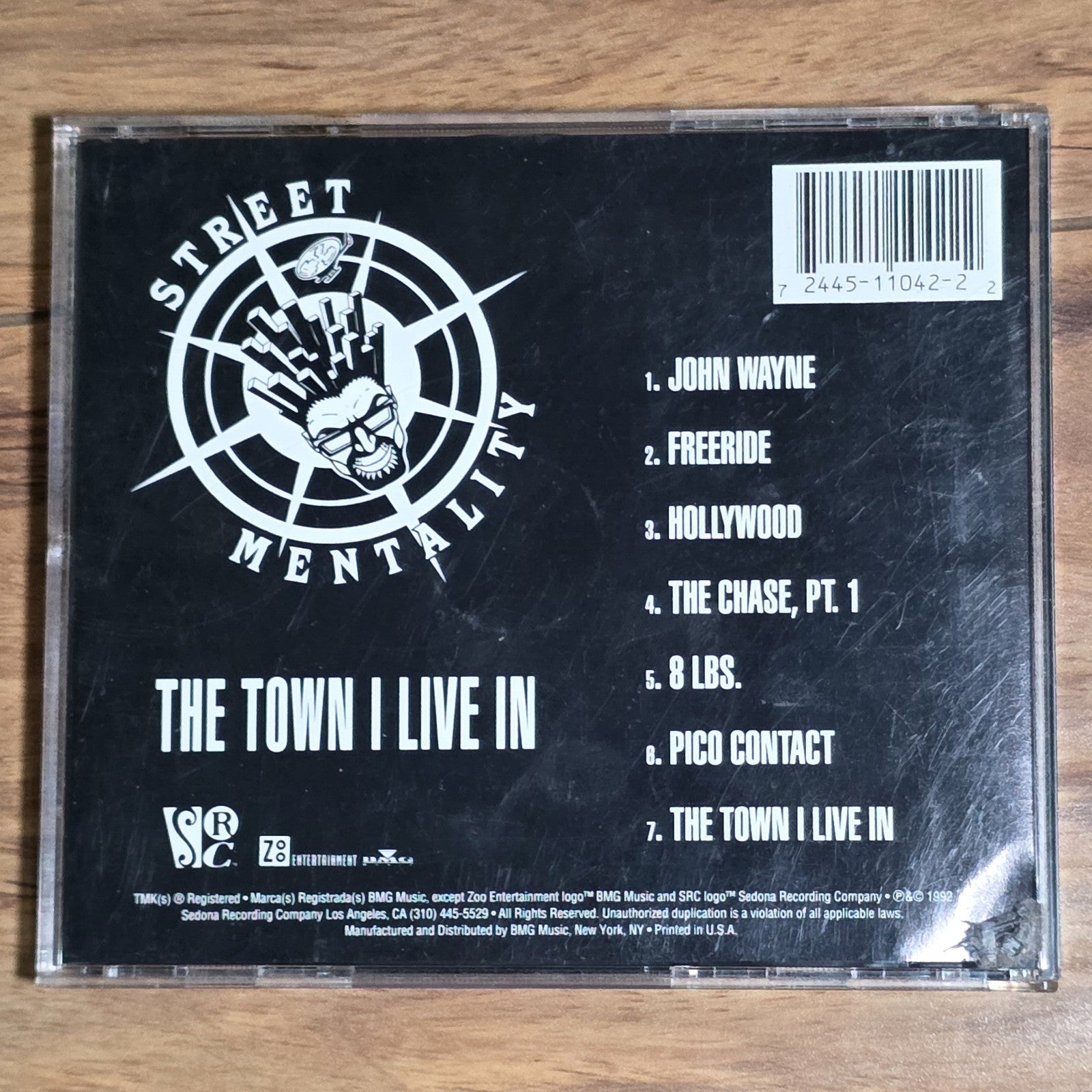 Street Mentality - The Town I Live In CD Album 1992 Hip Hop Rare HTF