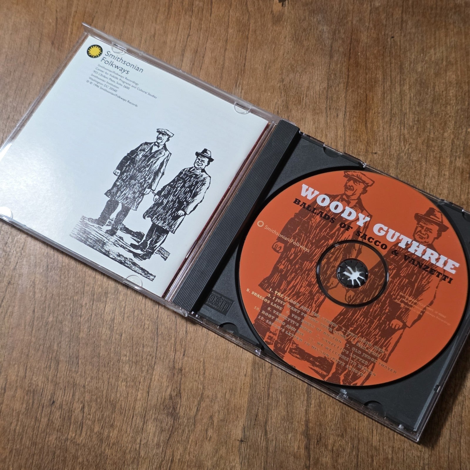 Woody Guthrie - Ballads Of Sacco & Vanzetti CD 1996 Folk Smithsonian Folkways