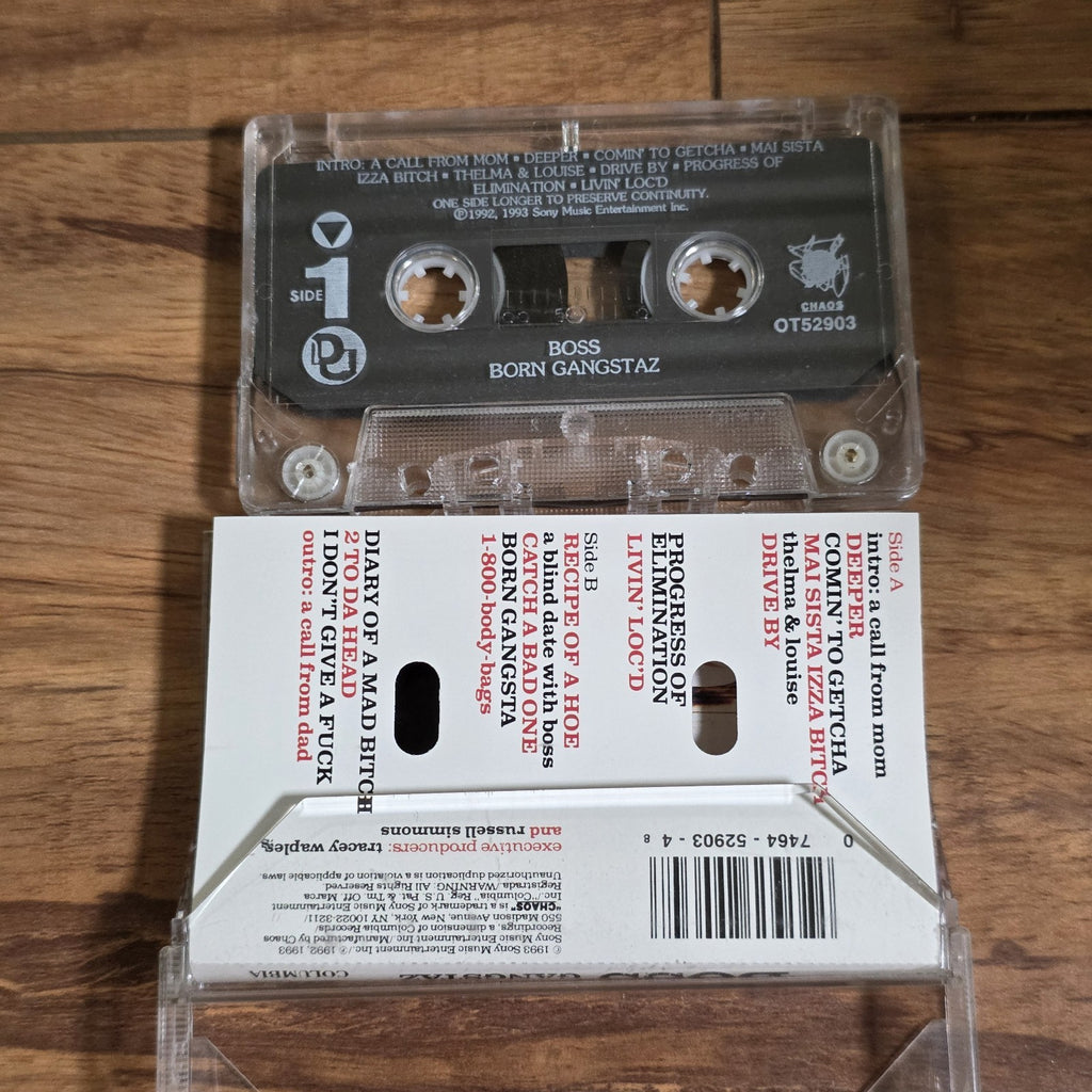 Boss - Born Gangstaz Cassette Album 1993 Hip Hop
