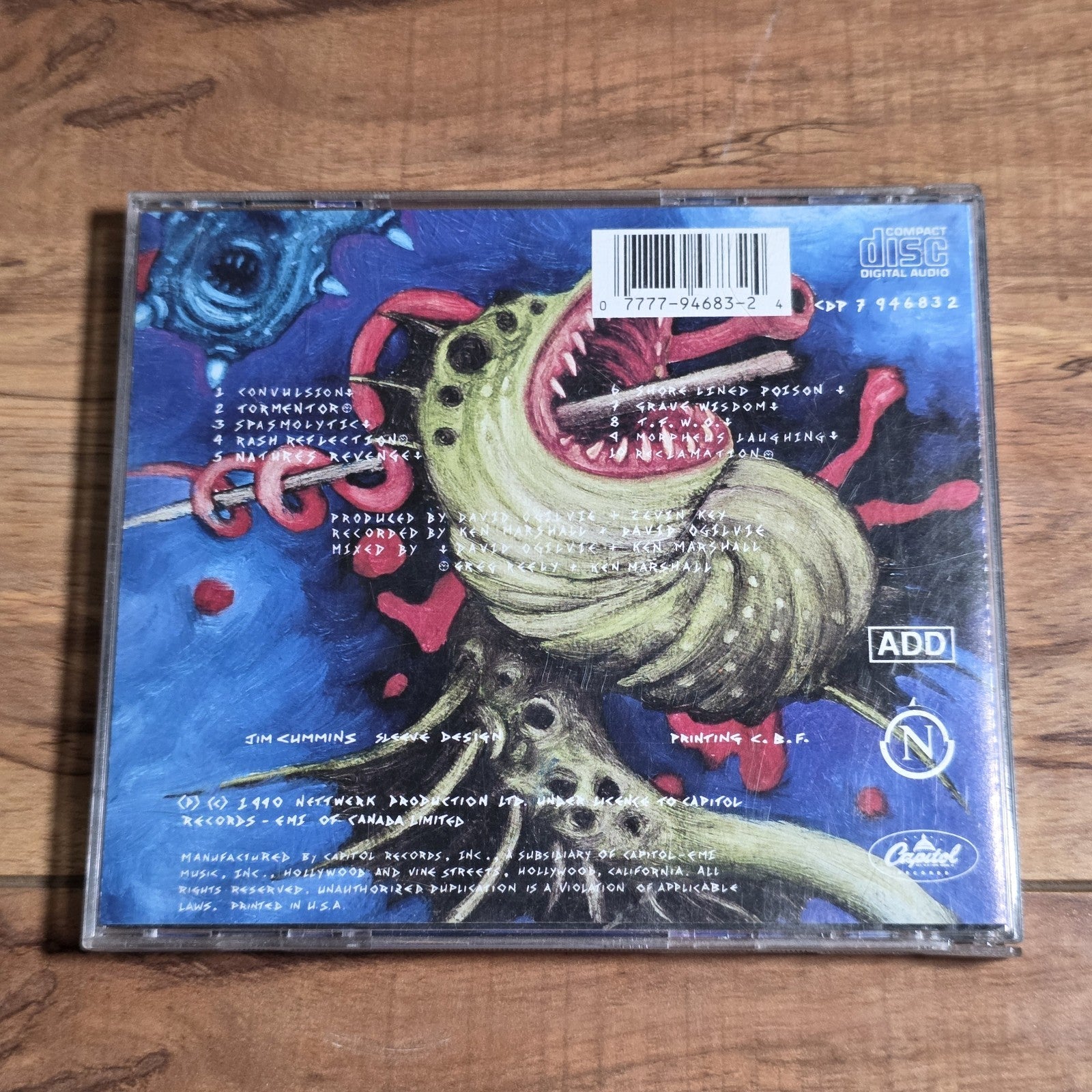 Skinny Puppy - Too Dark Park CD Album 1990 Industrial Goth Rare HTF