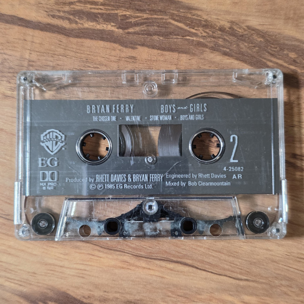 Bryan Ferry - Boys And Girls Cassette Tape EG Reprise Records 1985 Broken Case