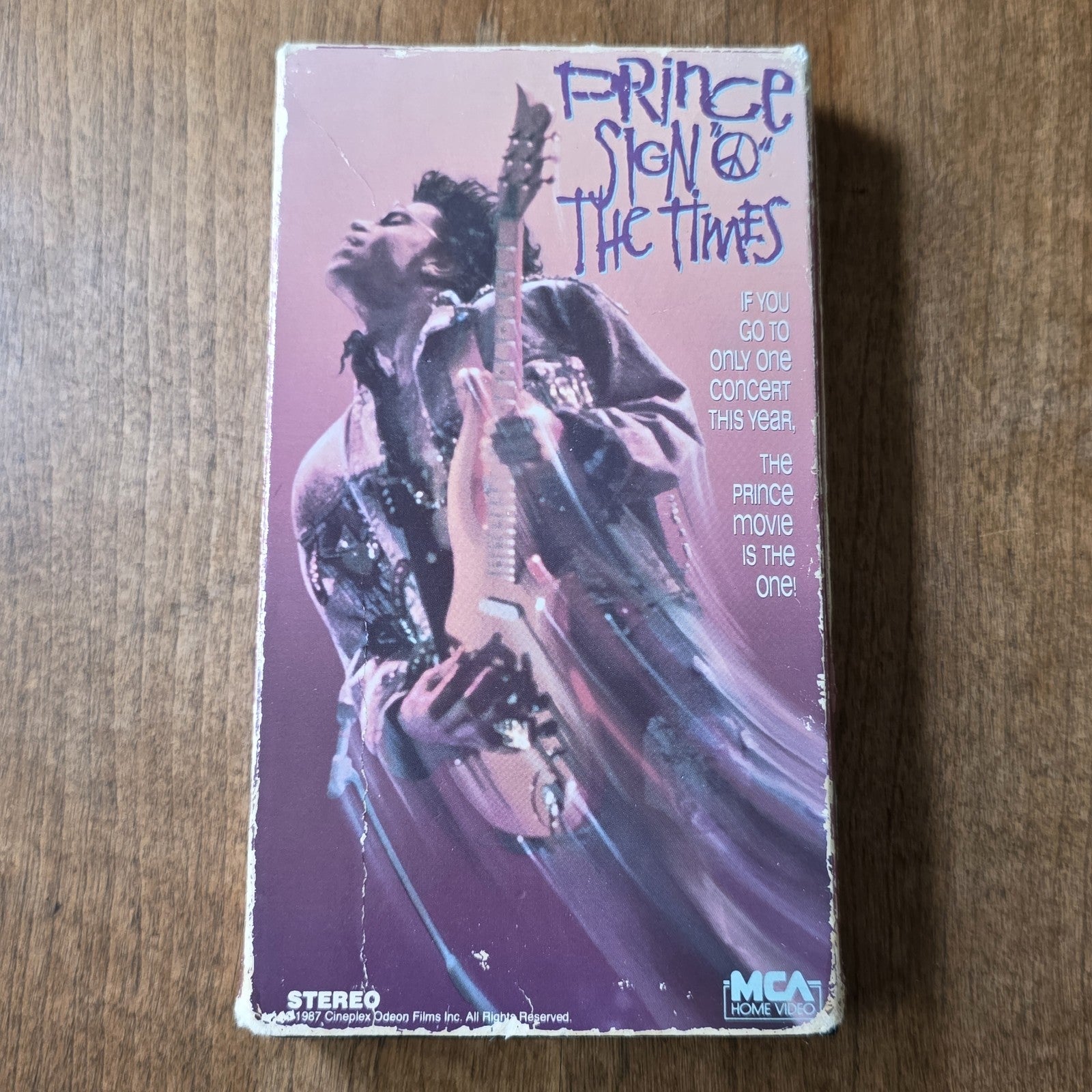 Prince - Sign o' the Times VHS 1987 Musical Concert Rare HTF