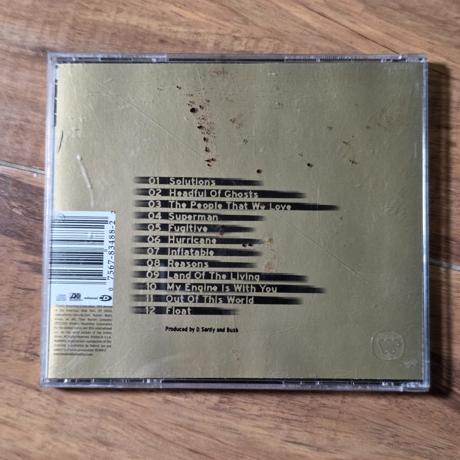Bush - Golden State CD 2001 Atlantic Records Gavin Rossdale Grunge