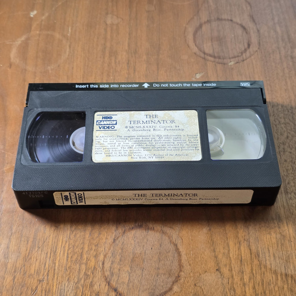 The Terminator VHS 1985 Sci-Fi HBO Video