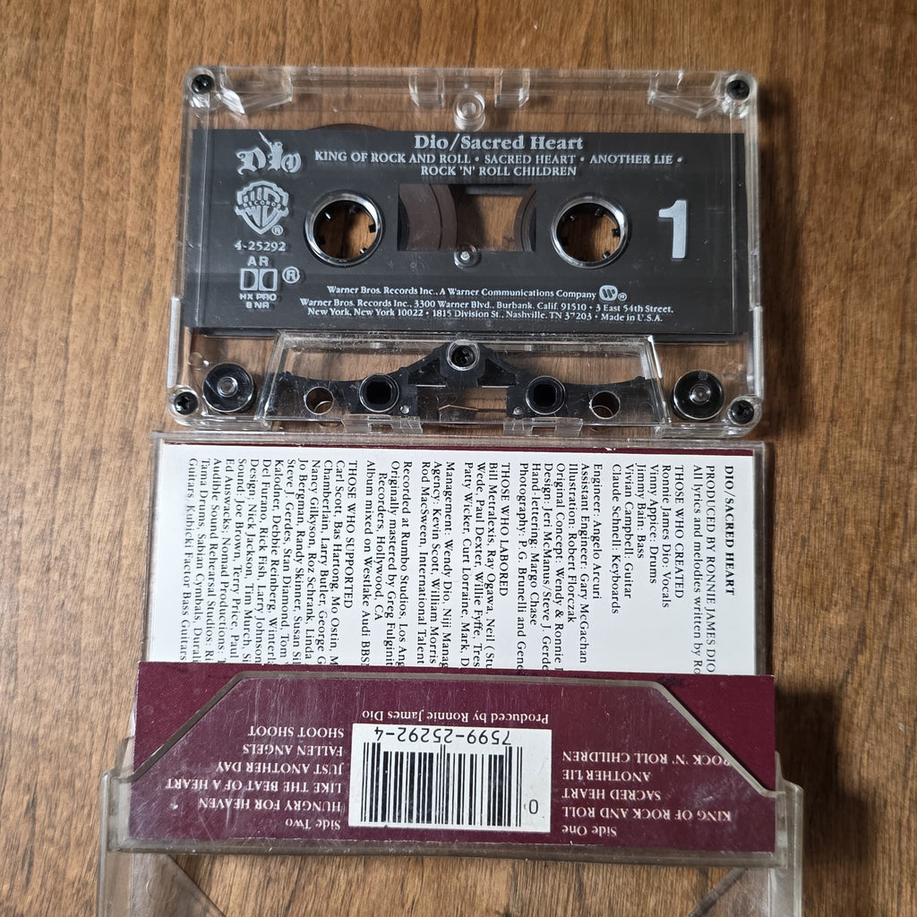 Dio - Sacred Heart Cassette Album 1987 Heavy Metal