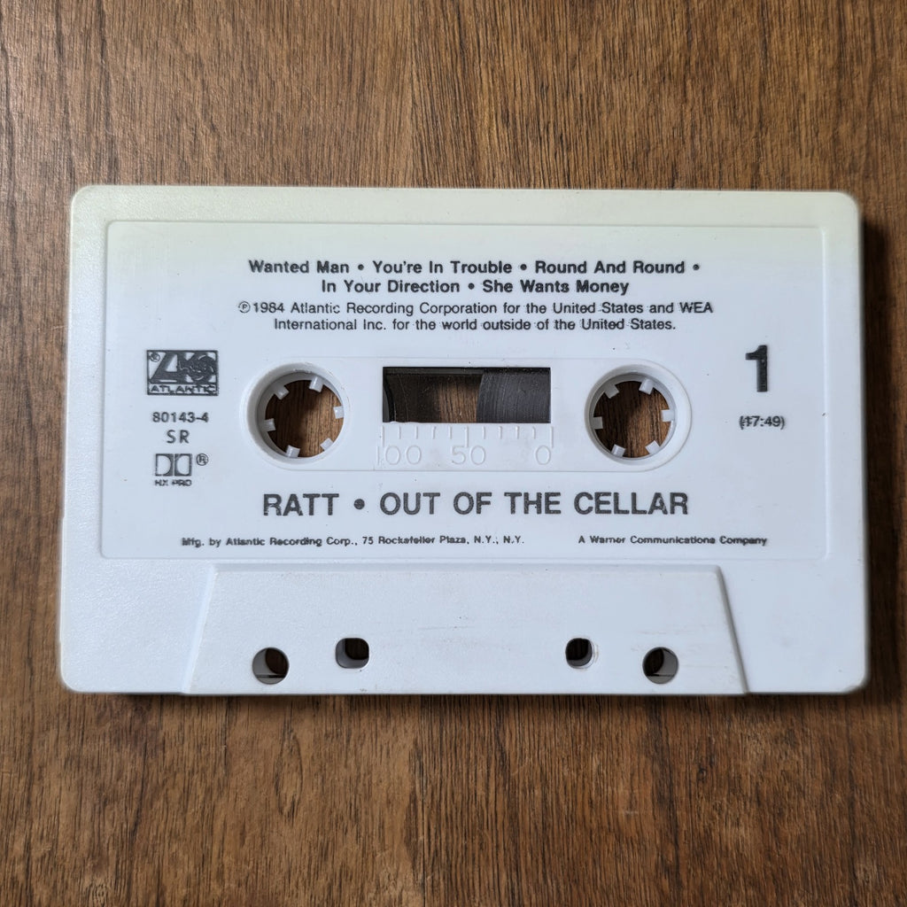 Ratt - Out of the Cellar Cassette Album 1984 Glam Metal