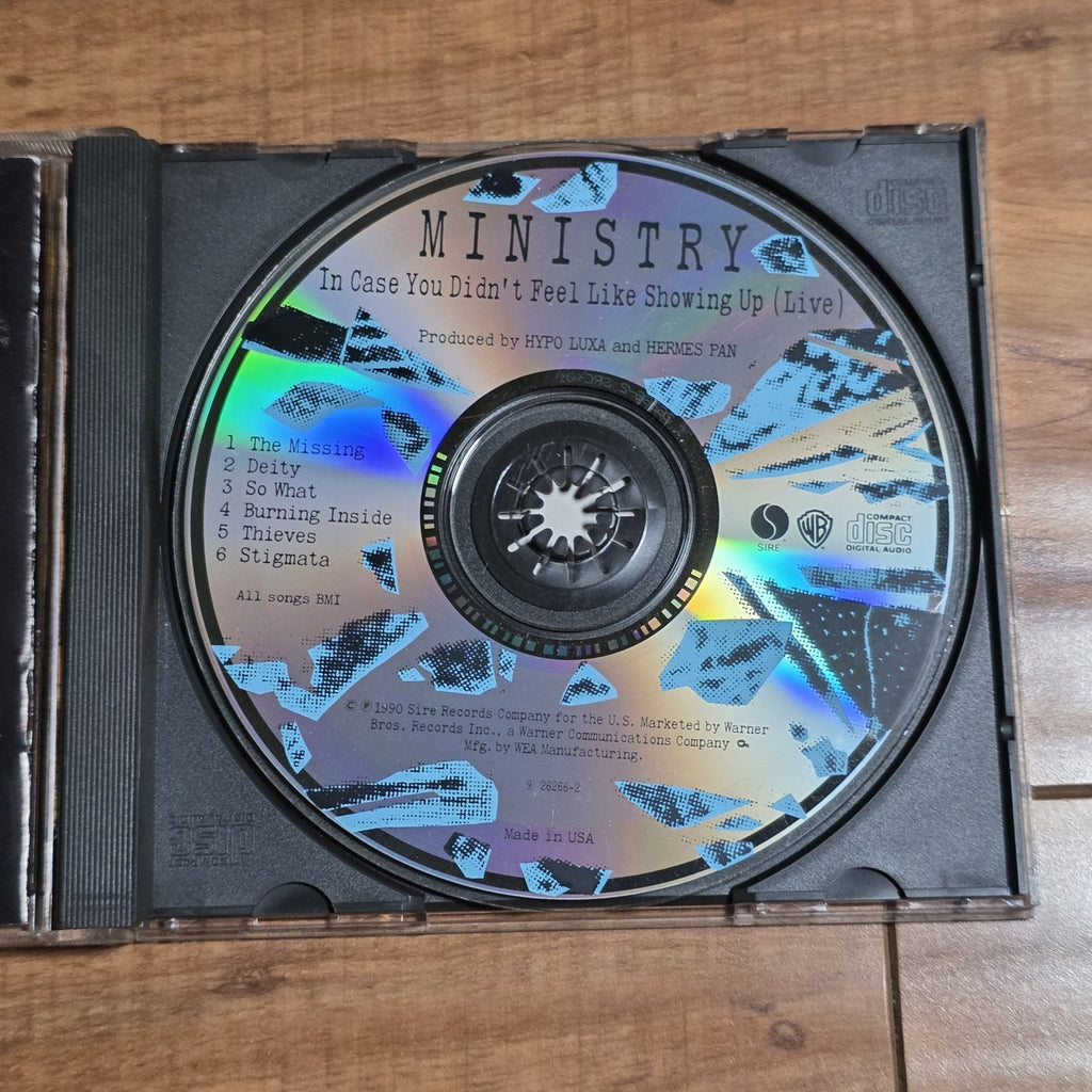 Ministry - In Case You Didn't Feel Like Showing Up CD Live 1990 Industrial HTF