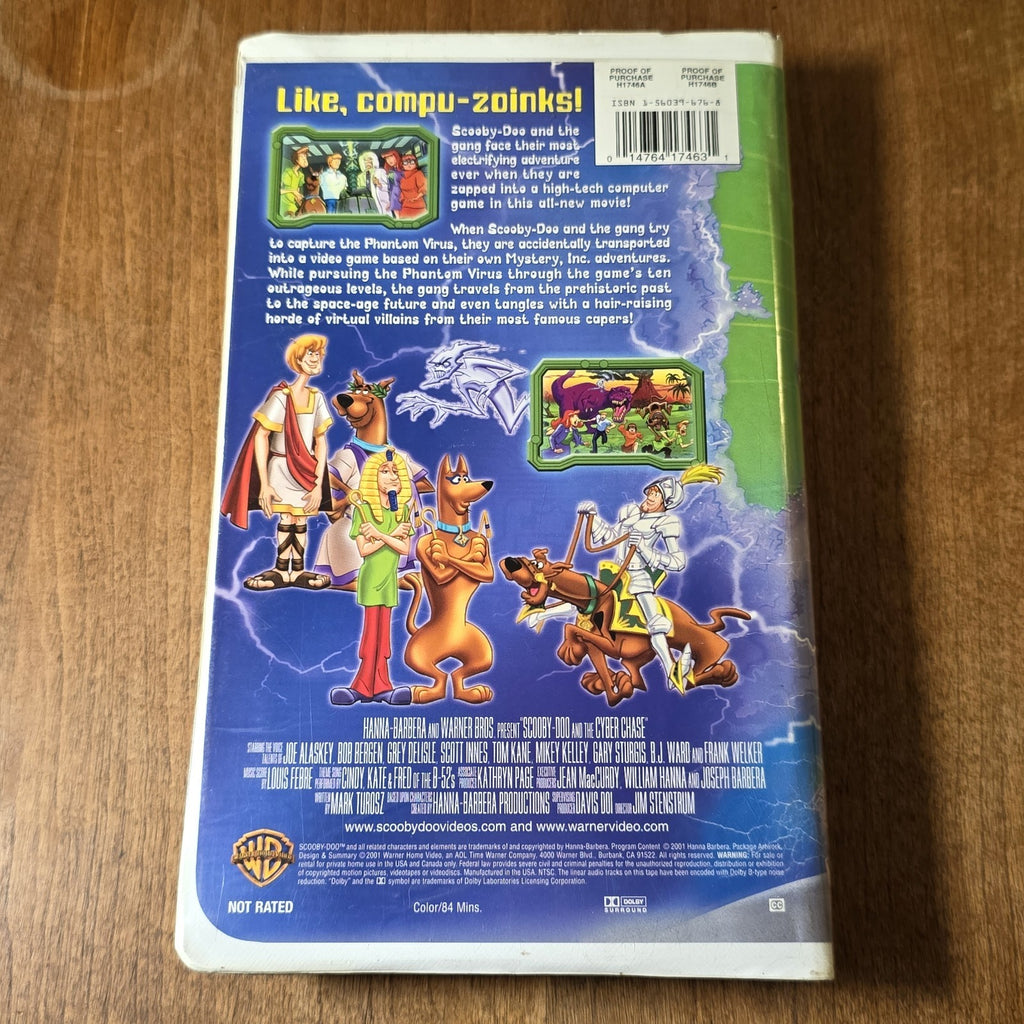 Scooby-Doo and the Cyber Chase VHS 2001 Animation Clamshell