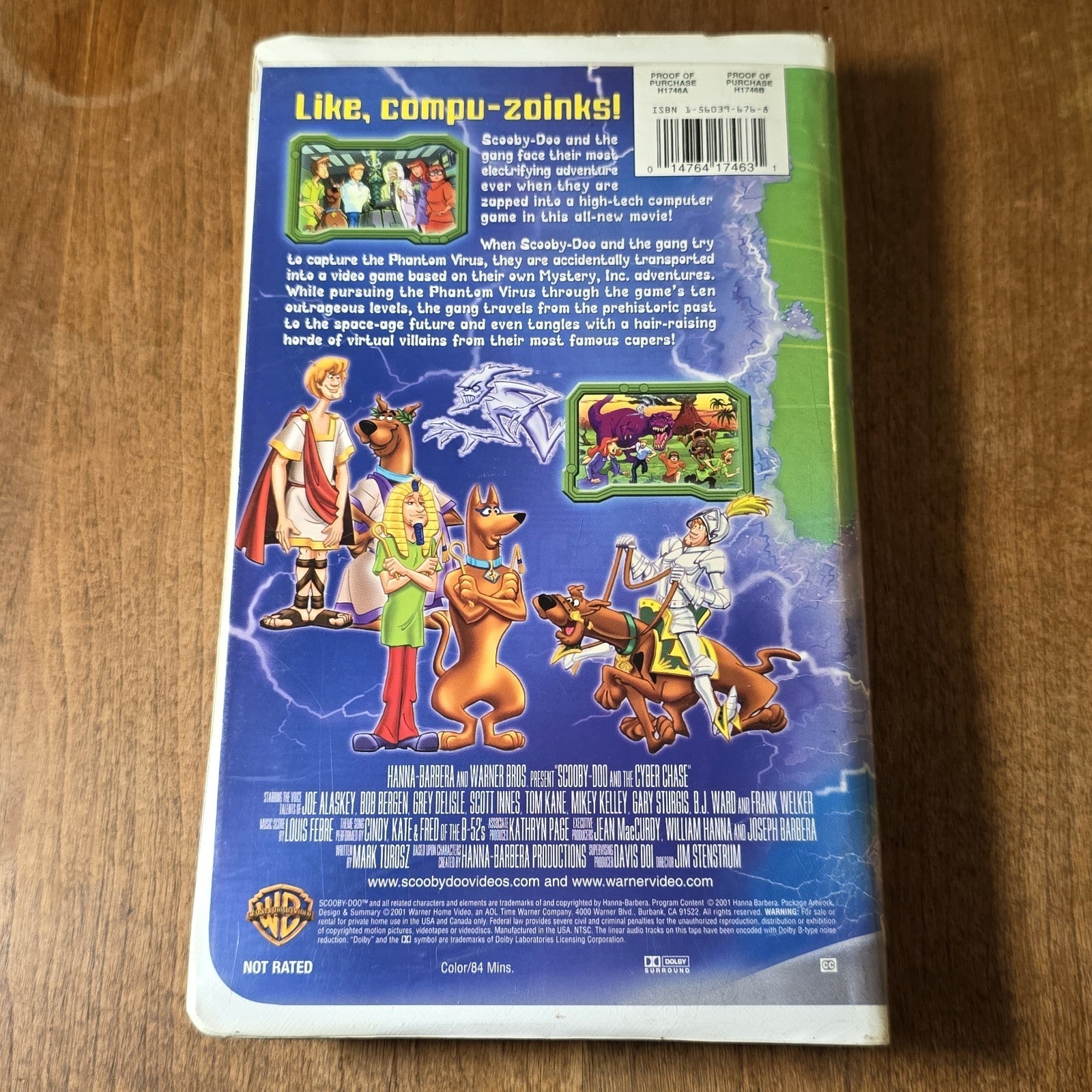Scooby-Doo and the Cyber Chase VHS 2001 Animation Clamshell