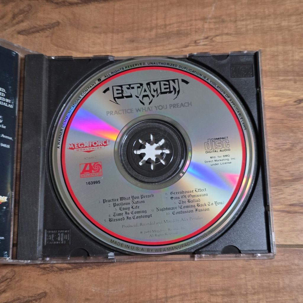 Testament - Practice What You Preach CD Album 1989 Thrash Metal HTF