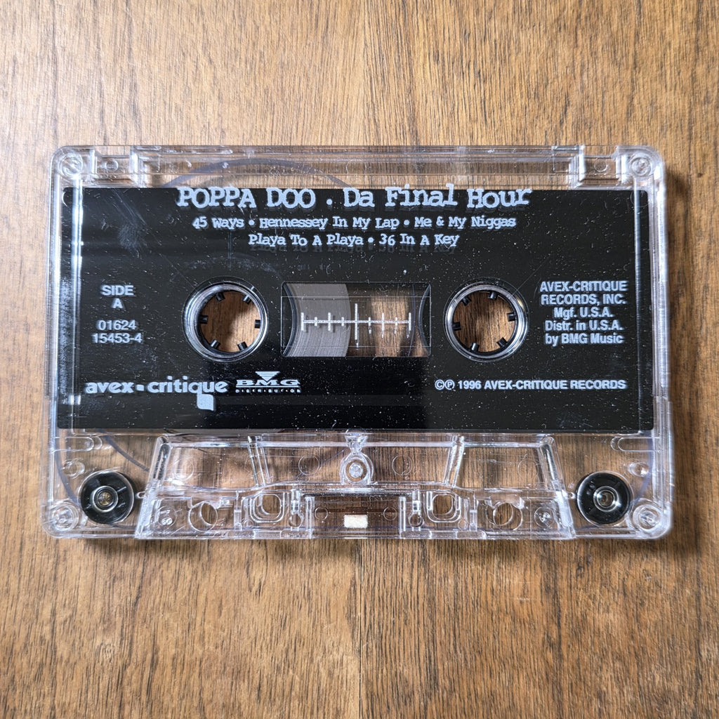 Poppa Doo Da - Final Hour Cassette Album 1996 Hip Hop