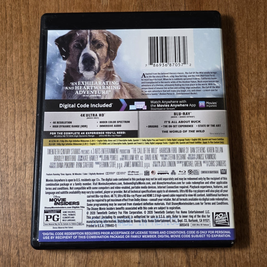 The Call of the Wild 4K UHD 2020 Adventure