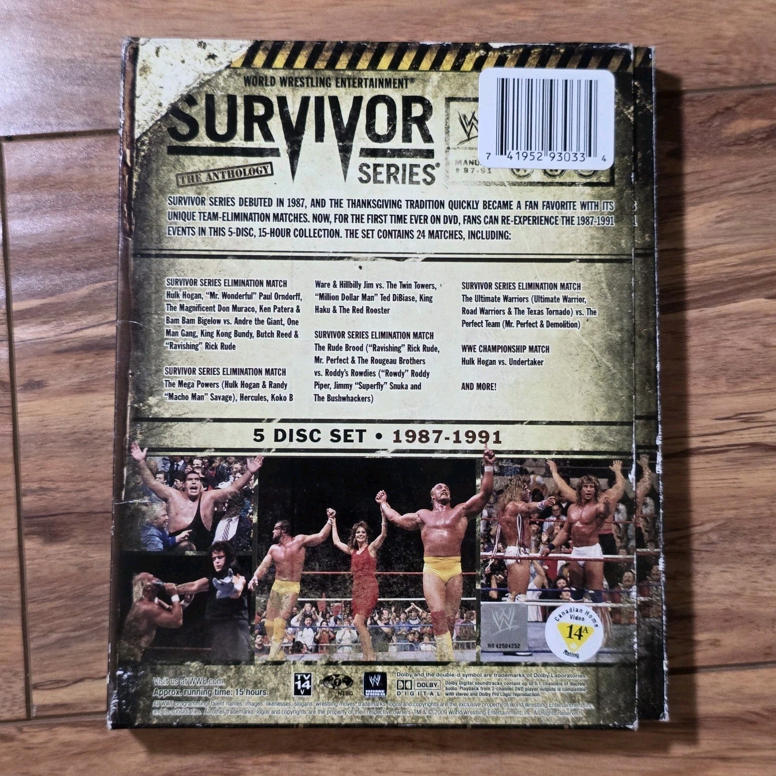 WWE Survivor Series The Anthology 1987-1991 DVD Box Set Wrestling Rare HTF