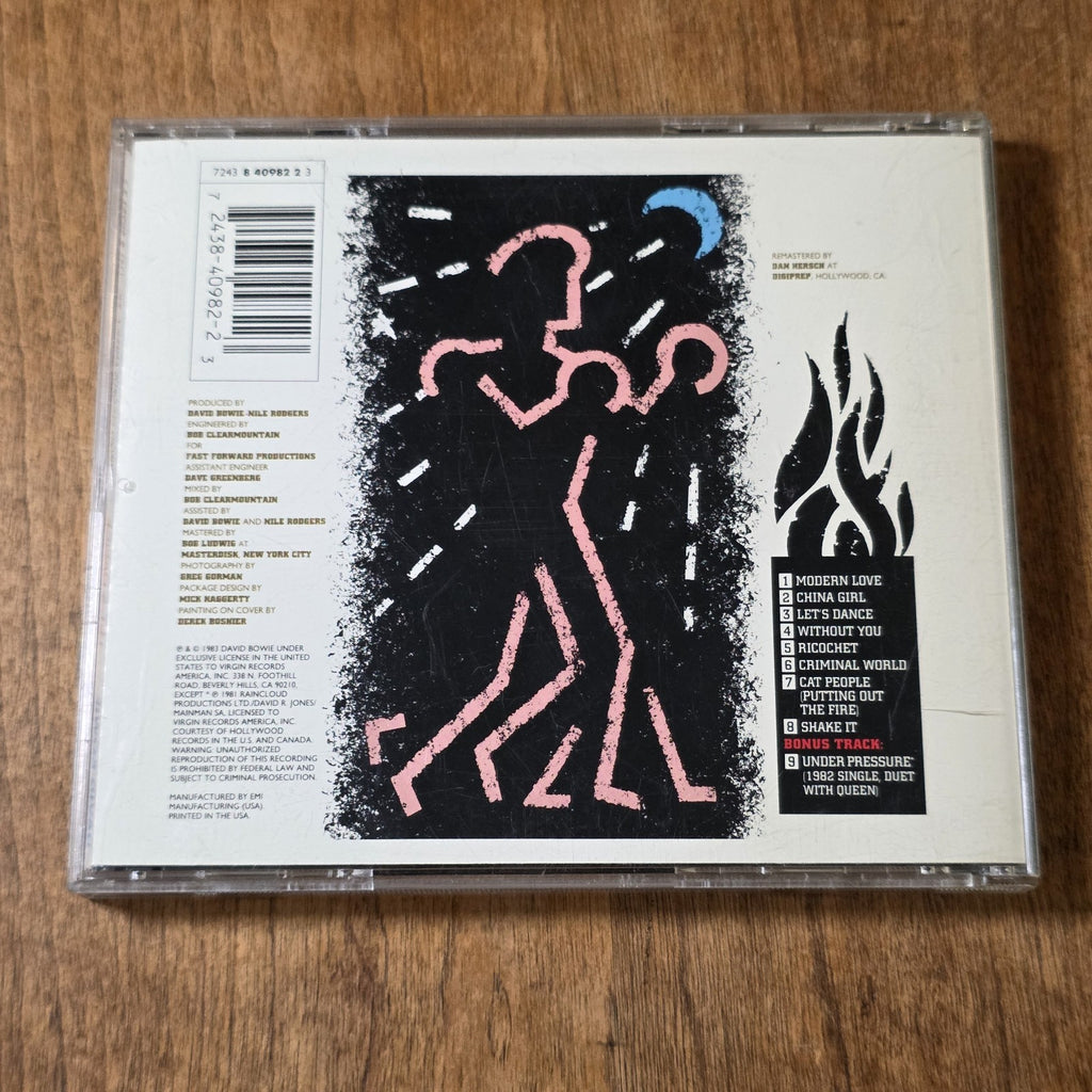 David Bowie - Let's Dance CD Album 1995 Pop Rock Virgin Records