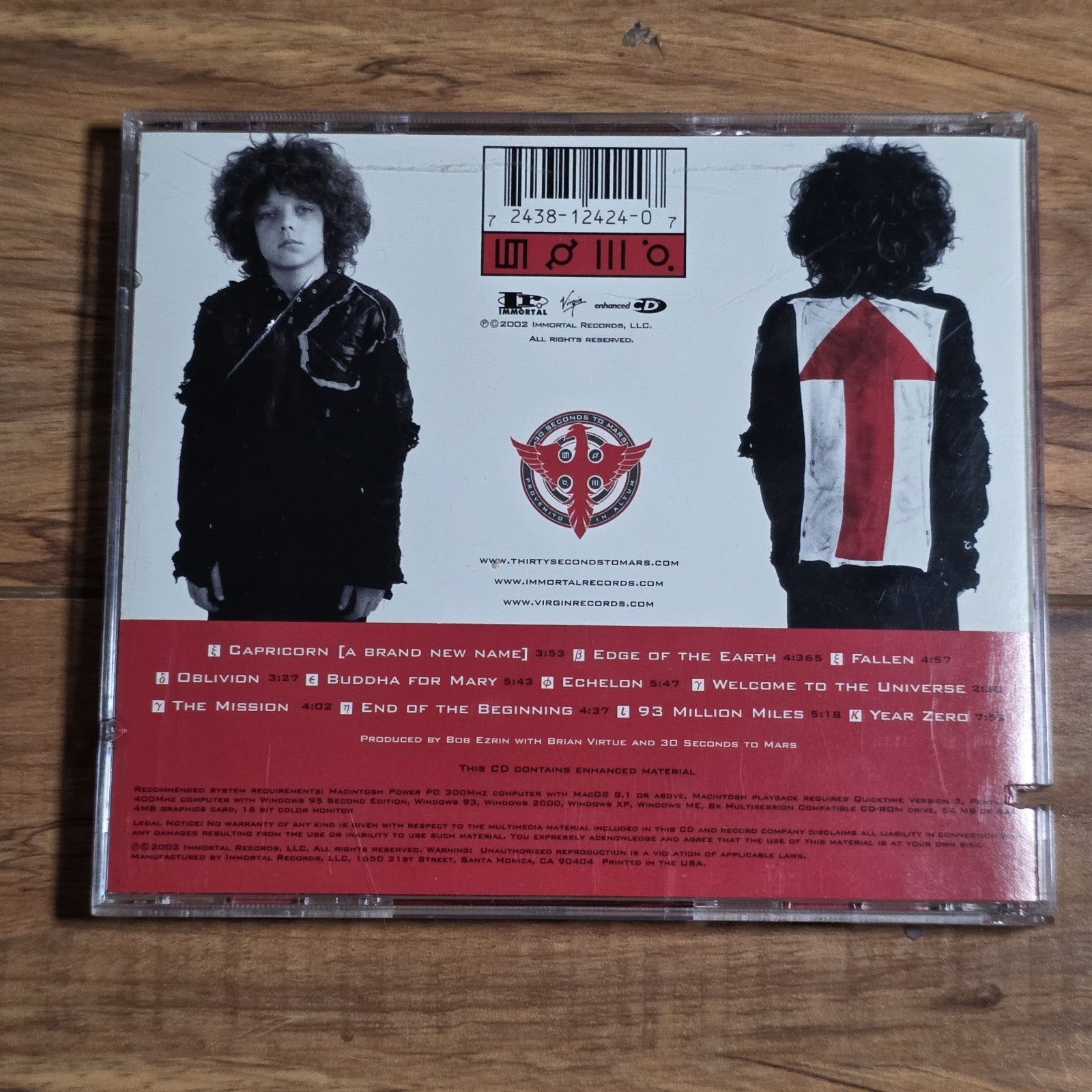 Thirty Seconds to Mars - Self-Titled CD Album 2002 Alternative Rock