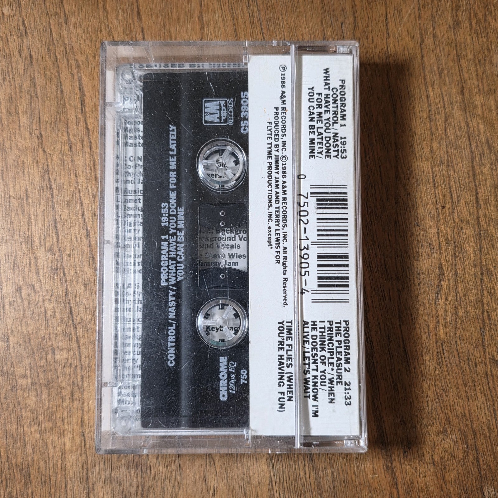 Janet Jackson - Control Cassette Album 1986 Pop R&B A&M Records