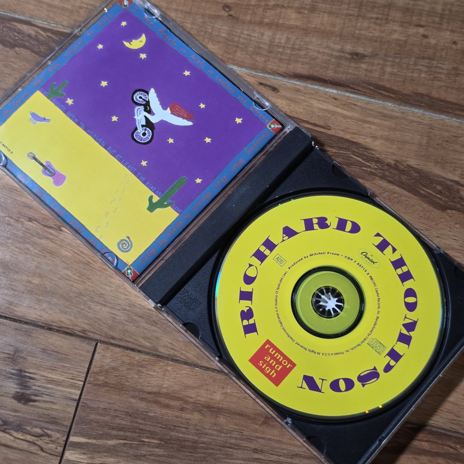 Richard Thompson - Rumour and Sigh CD 1991 Capitol Records Folk Rock