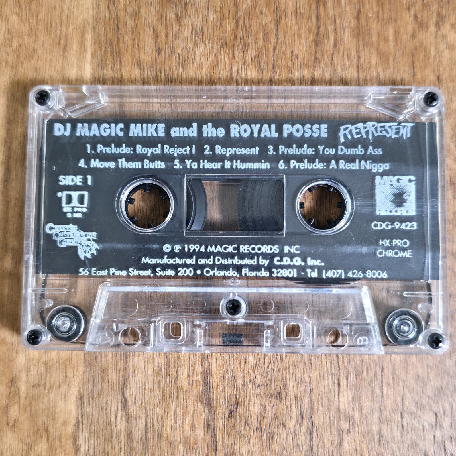 DJ Magic Mike & The Royal Posse - Represent Cassette Album 1994 Hip Hop Cheetah 