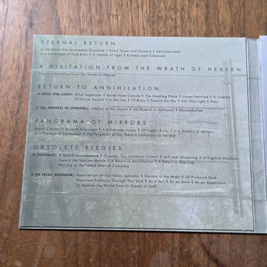 Locrian - Return to Annihilation CD Album 2013 Metal