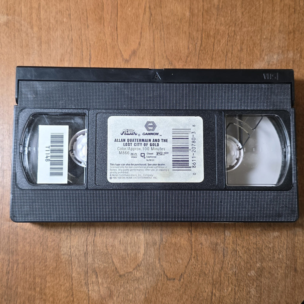 Allan Quatermain and the Lost City of Gold 1987 VHS Gary Nelson Adventure