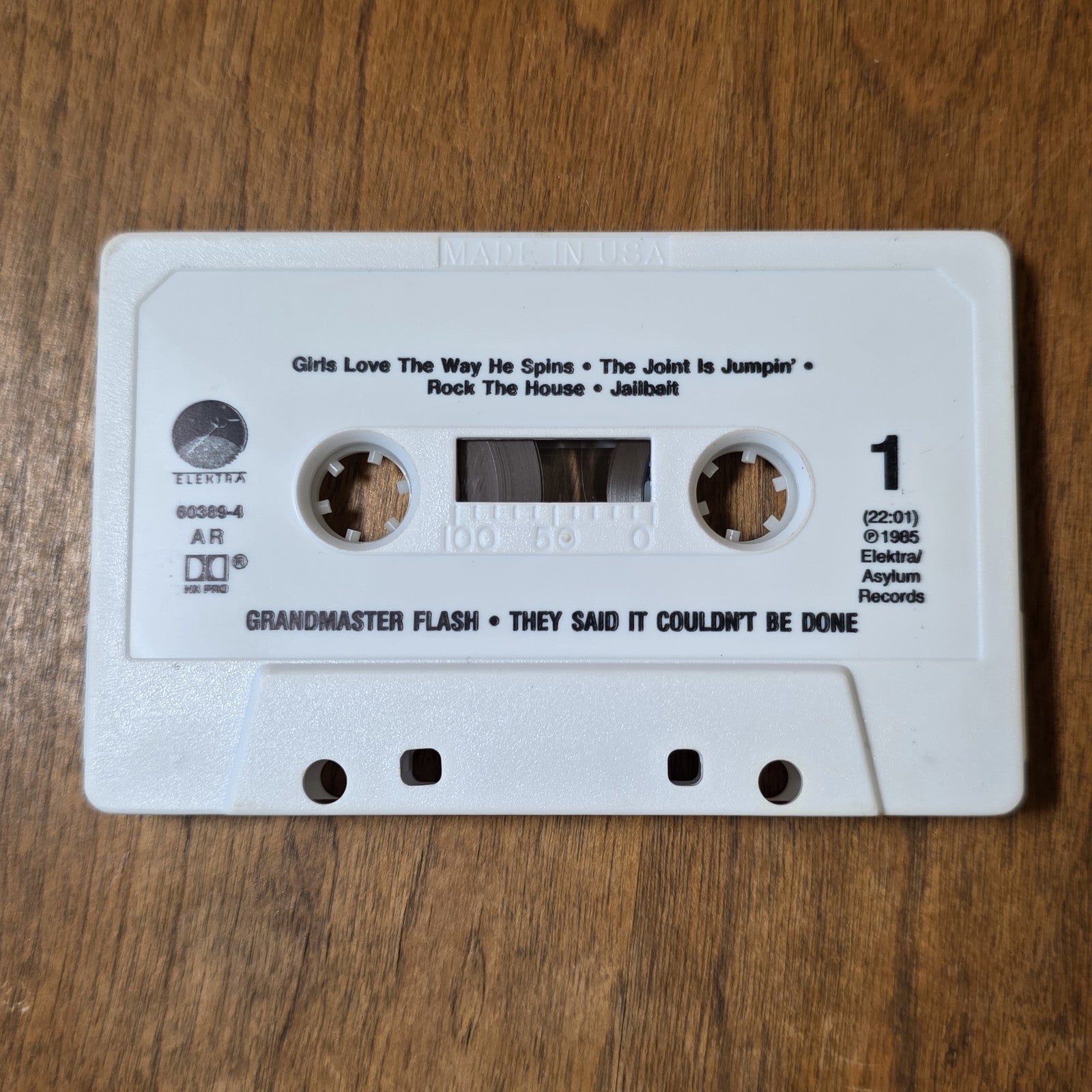 Grandmaster Flash - They Said It Couldnt Be Done 1985 Hip Hop Cassette Rare HTF