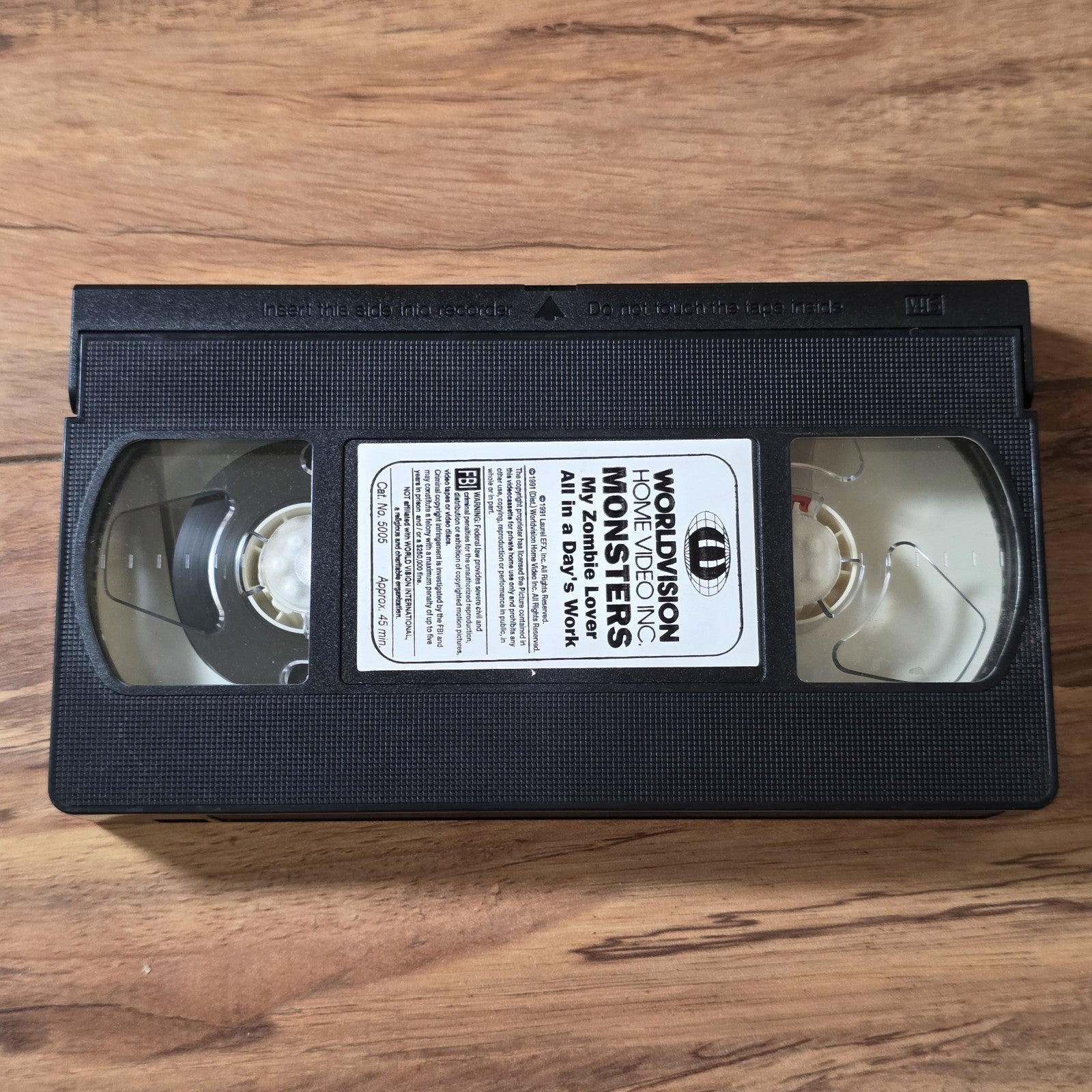 Monsters - My Zombie Lover / All in a Days Work VHS Horror HTF
