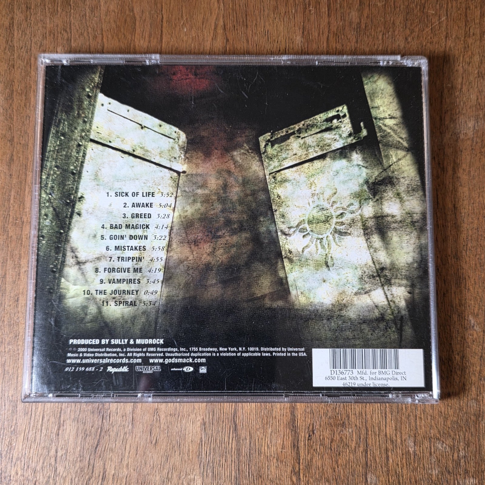 Godsmack - Awake CD Album 2000 Hard Rock Republic Records Universal Records