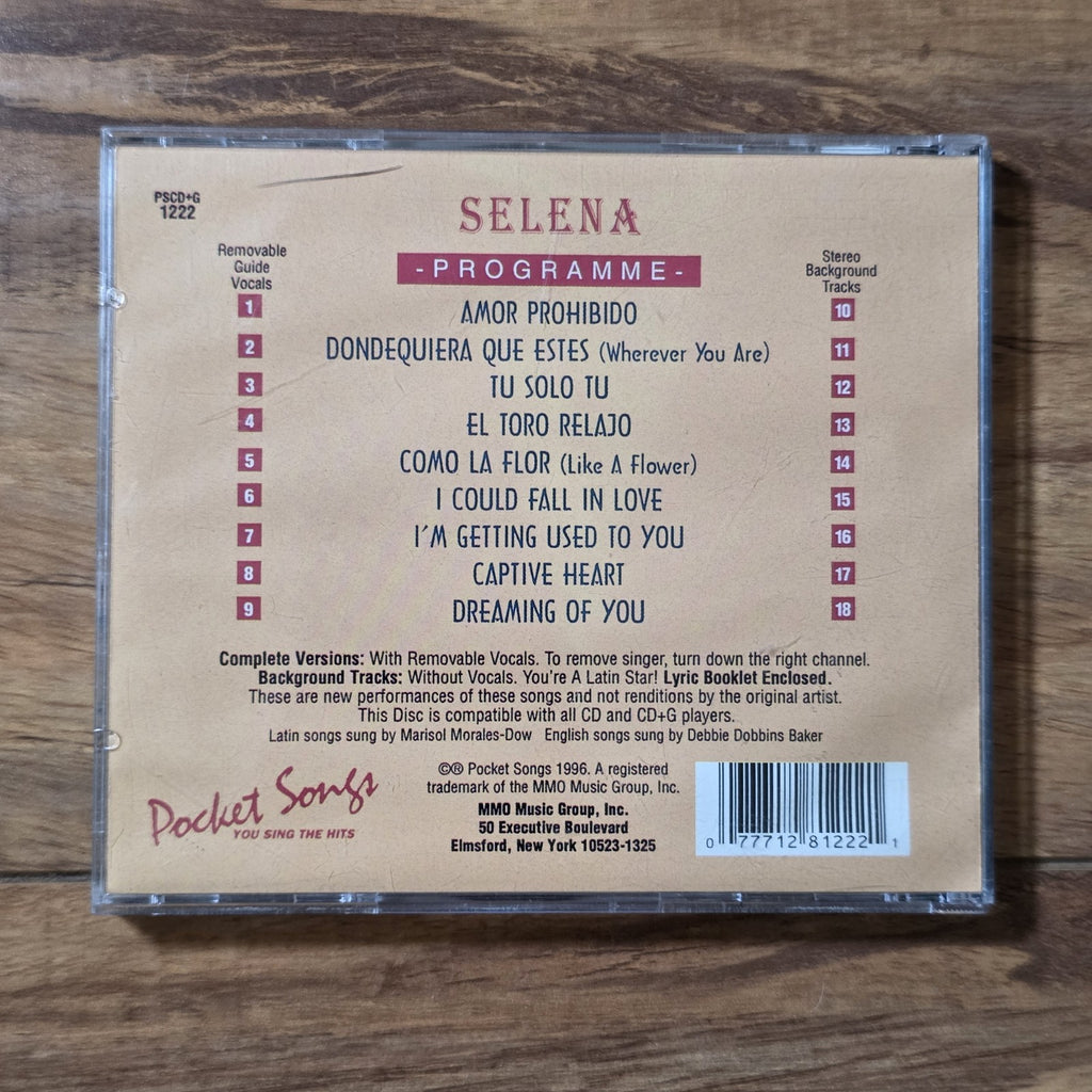 Karaoke - Selena: Spanish CD Album 2011 Karaoke Latin Pocket Songs HTF