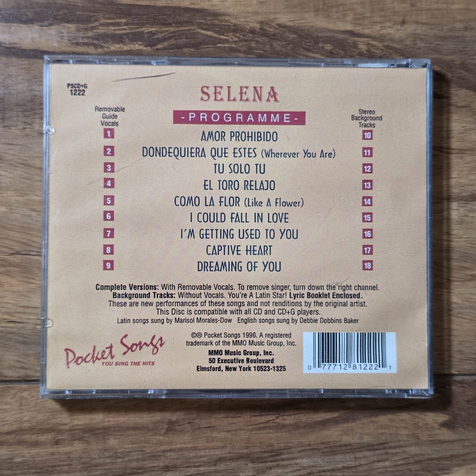 Karaoke - Selena: Spanish CD Album 2011 Karaoke Latin Pocket Songs HTF