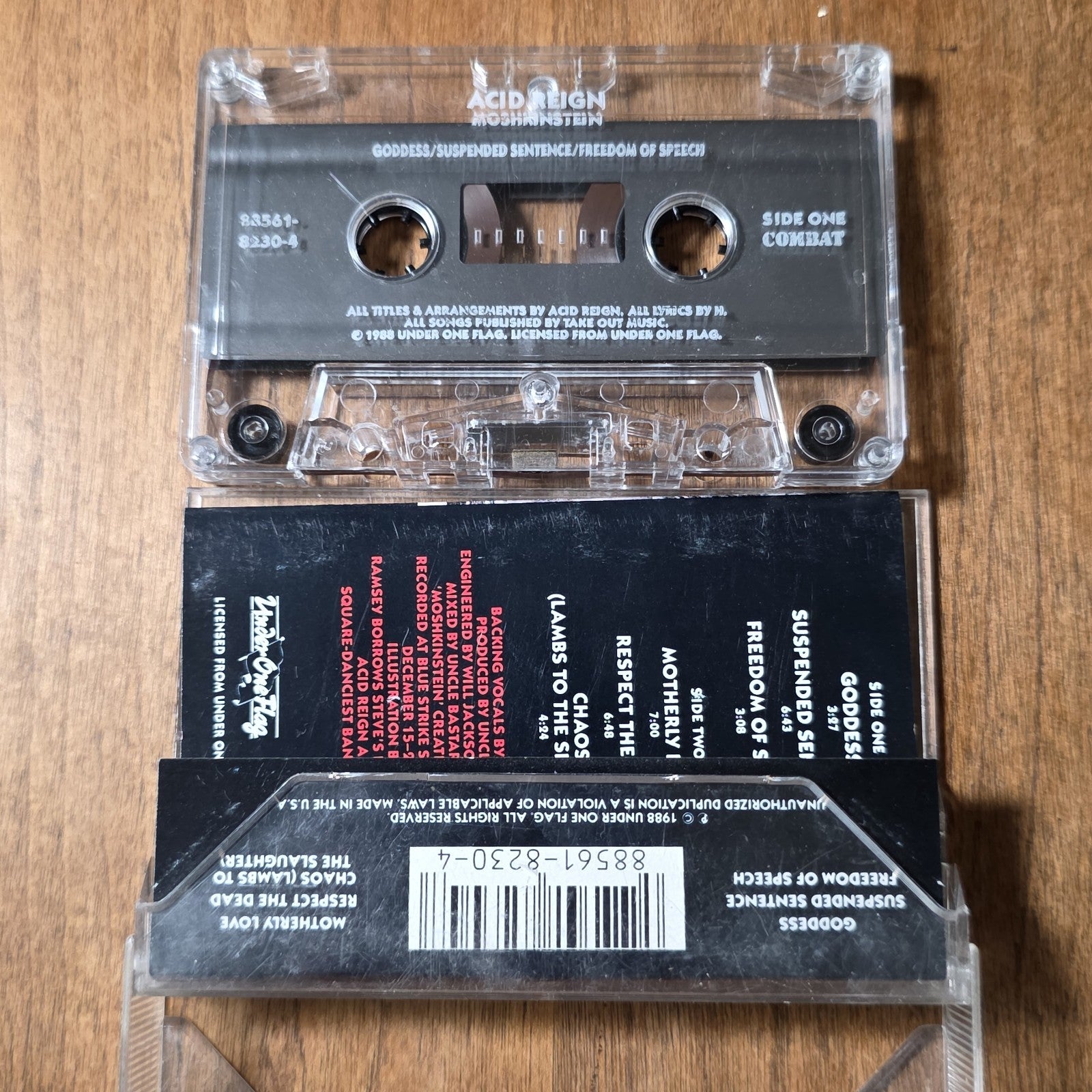Acid Reign - Moshkinstein Cassette EP 1988 Thrash Metal Rare HTF