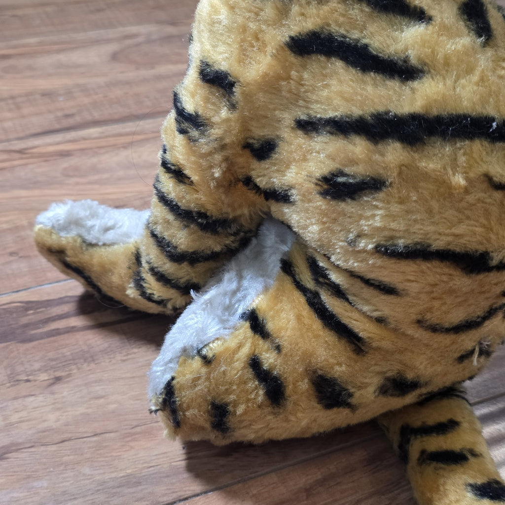 My-Toy Co. Tiger Plush Rubber Face 1950s Vintage Stuffed Toy Large 18"