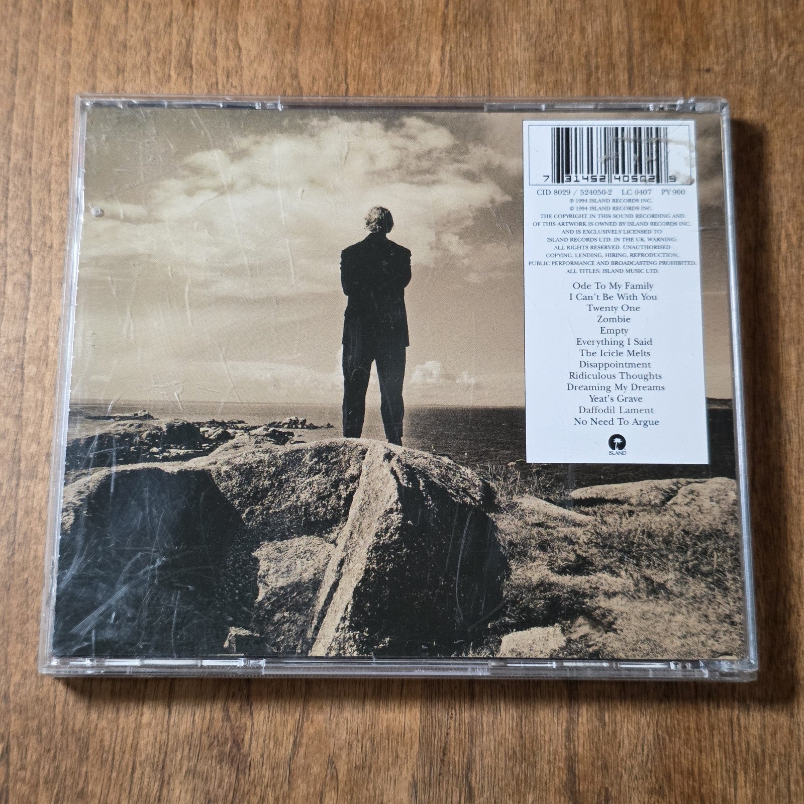 The Cranberries - No Need to Argue CD Album 1994 Alternative Rock
